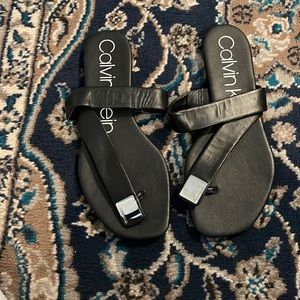 calvin klein strap sandals